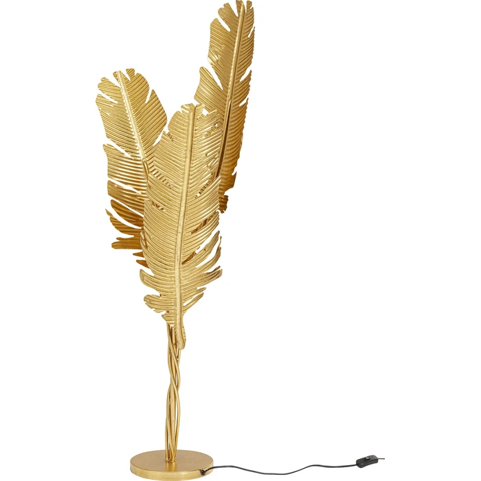 Golvlampa Akile guld, 123 cm
