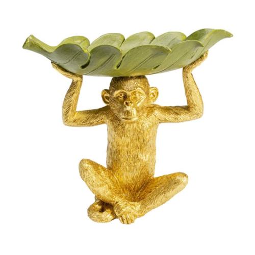 Dekor Skål -  Apa Håller Banan Blad