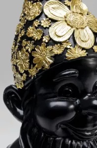 Skulptur Tomte Stående - Svart Guld, 30cm