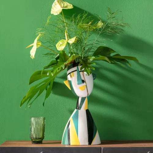 Dekorationsvas Happy Face 43 cm