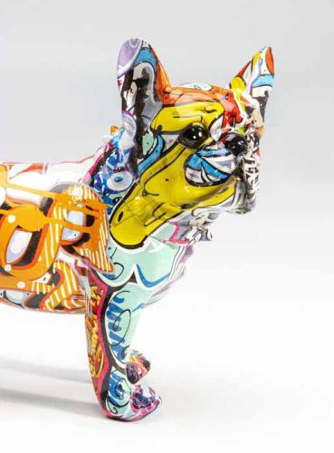 Skulptur Graffiti Hund