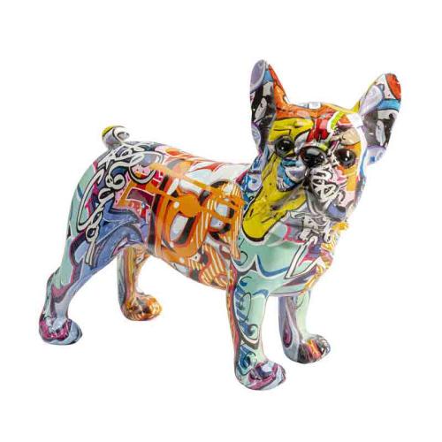 Skulptur Graffiti Hund