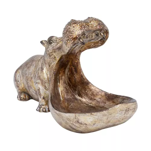 Skulptur Hungrig Flodhäst