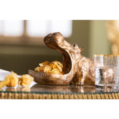 Skulptur Hungrig Flodhäst
