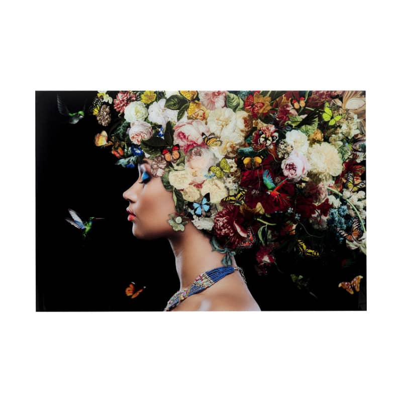 Glastavla Bunch of Flowers, 150x100cm