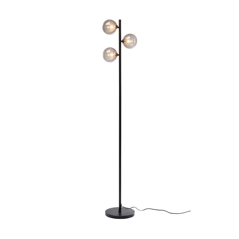 Golvlampa Tre Klot, Svart