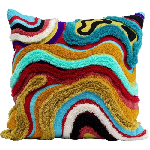 Prydnadskudde Waves Multi, 45 x 45 cm