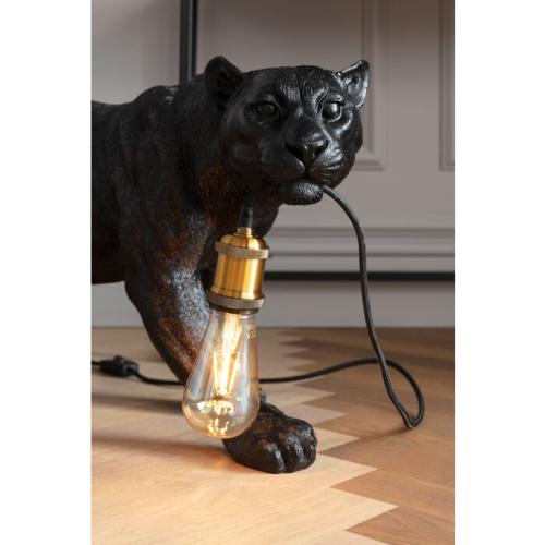 Golvlampa Animal Panter Svart