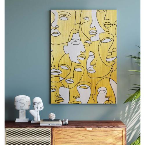 Tavla Ansikten, 70x100cm