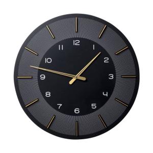 Väggklocka Linee, Svart