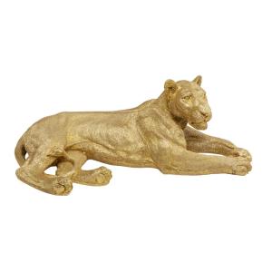 Skulptur Lejon Guld, 81cm