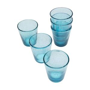 Dricksglas Bubblor Blå - 6-pack