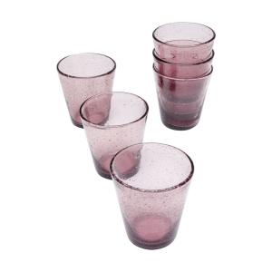 Dricksglas Bubblor Mauve - 6-pack