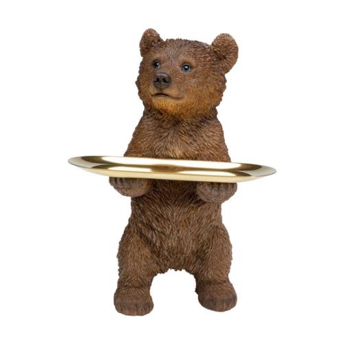 Dekor Bear Butler med Bricka
