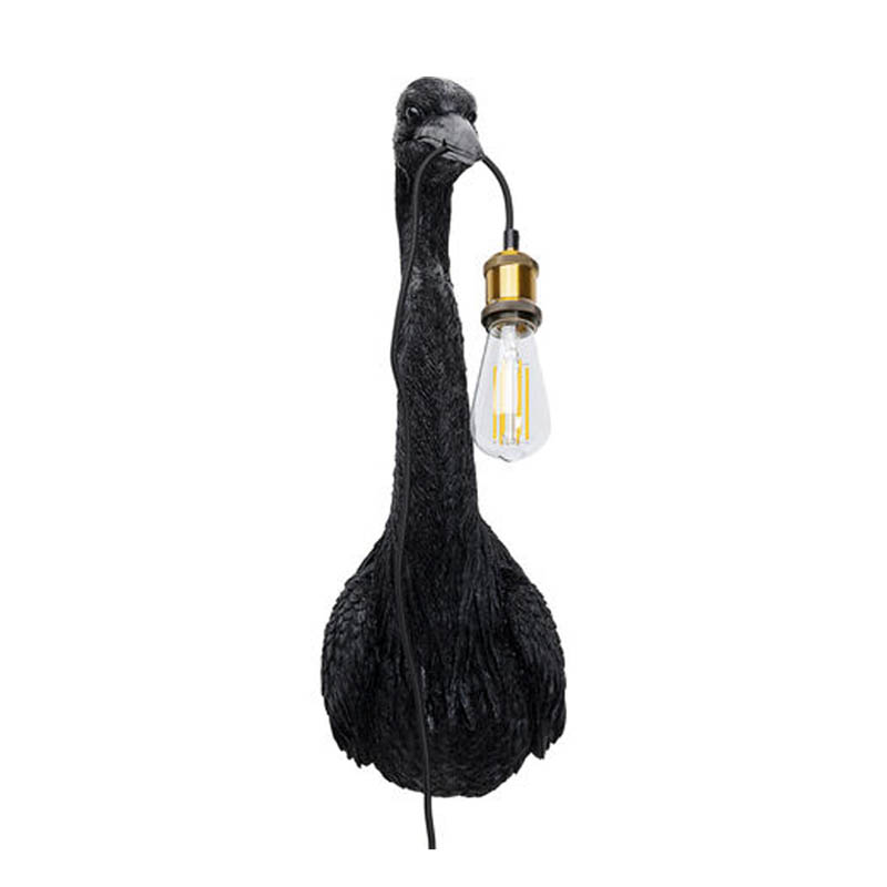 Vägglampa Häger Svart