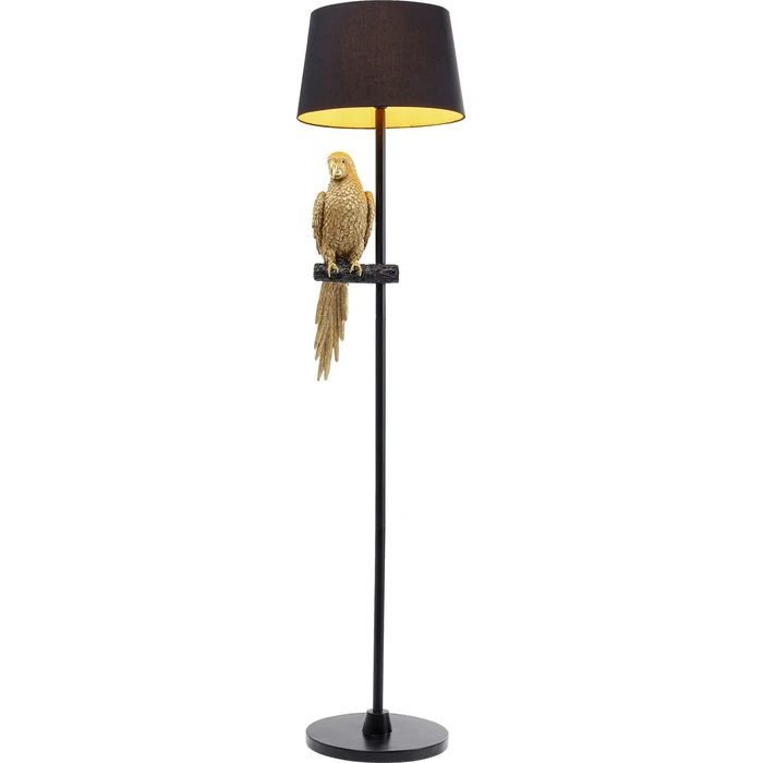 Golvlampa Animal Parrot Gold 176 cm
