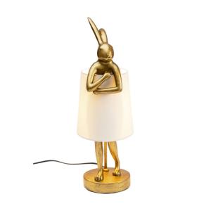 Bordslampa Animal Rabbit - Guld/Vit, 50cm