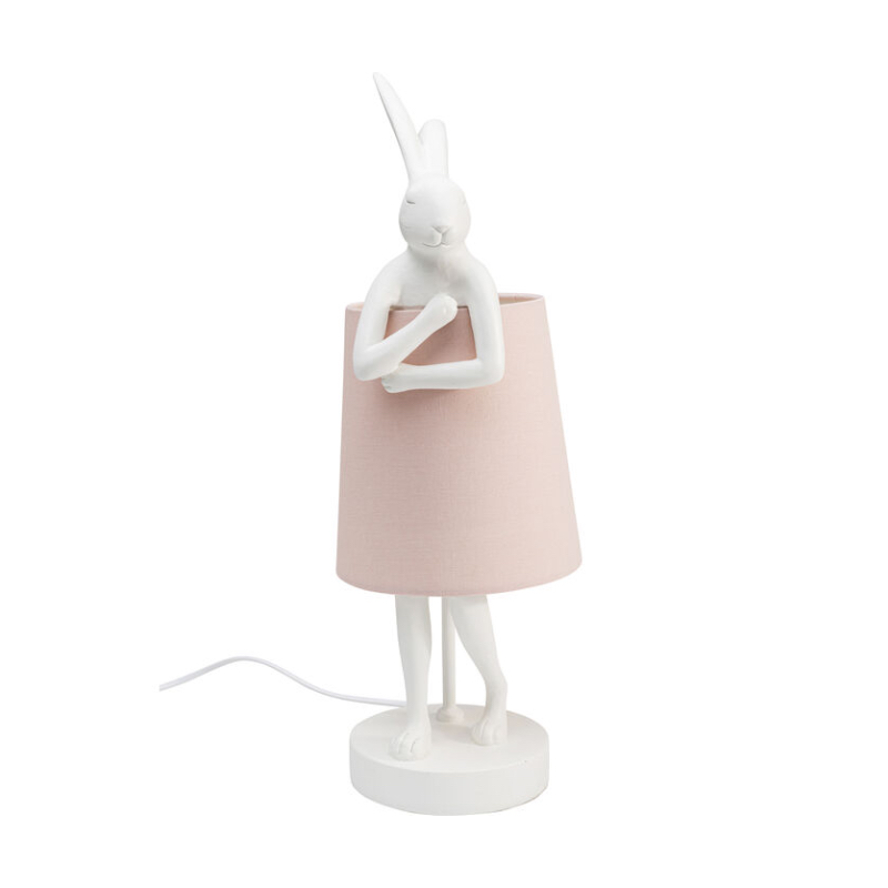 Bordslampa Rabbit Vit/Rosa, 50cm