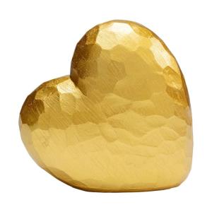 Dekorfigur Heart - Guldhjärta, 14cm