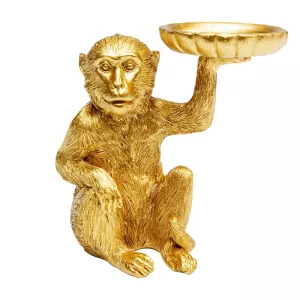 Ljushållare Apa - Guld, 11cm