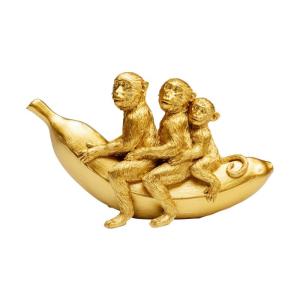 Dekorfigur Golden Banana Ride, 12cm