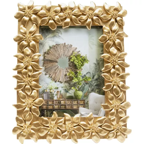 Fotoram Flower guld 21x26 cm