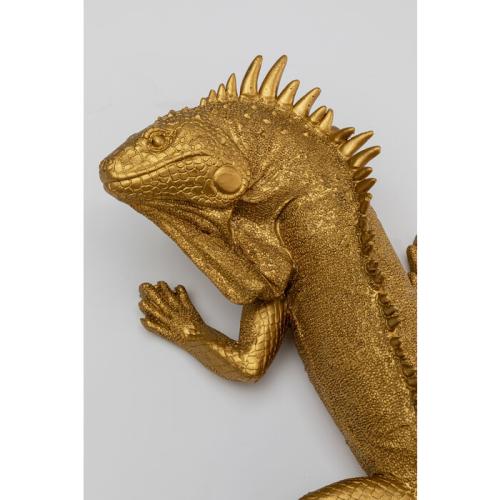 Väggdekor Lizard - Guld, 45cm