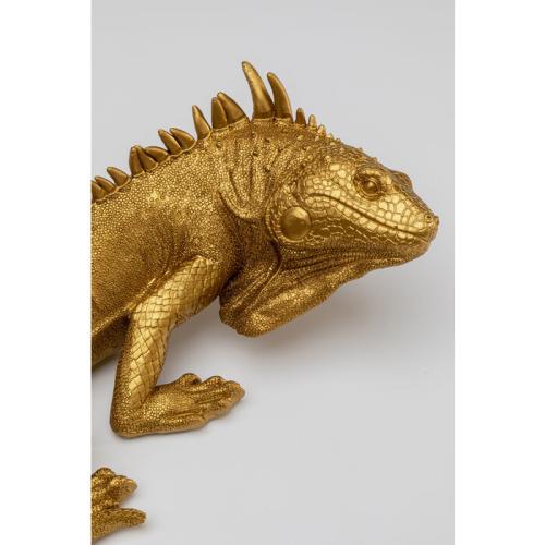 Väggdekor Lizard - Guld, 40cm