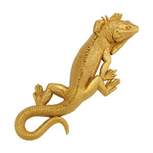 Väggdekor Lizard - Guld, 31cm