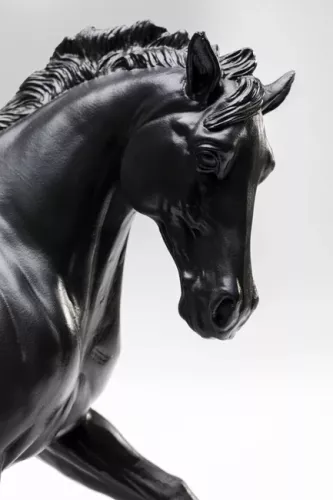 Skulptur Häst - Svart, 26cm