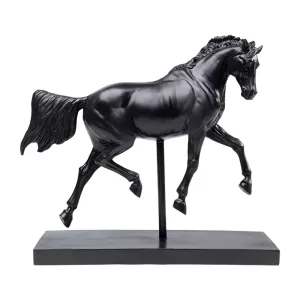 Skulptur Häst - Svart, 26cm
