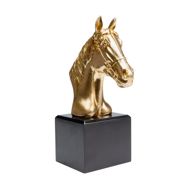 Dekorfigur Spirit Horse - Guld, 27cm