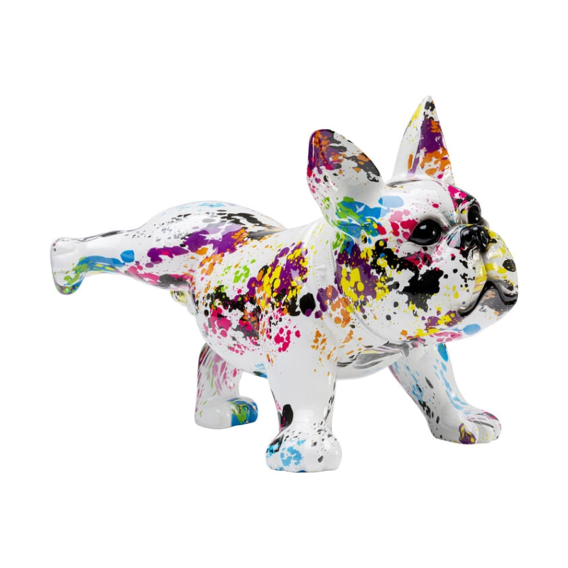 Dekorfigur Bulldog Color Splash - Skulptur, 32cm
