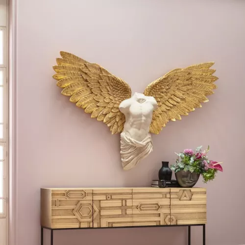 Väggskulptur Ängel – Man, 208x136 cm