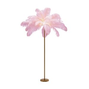 Golvlampa Fjäder Palm, Rosa