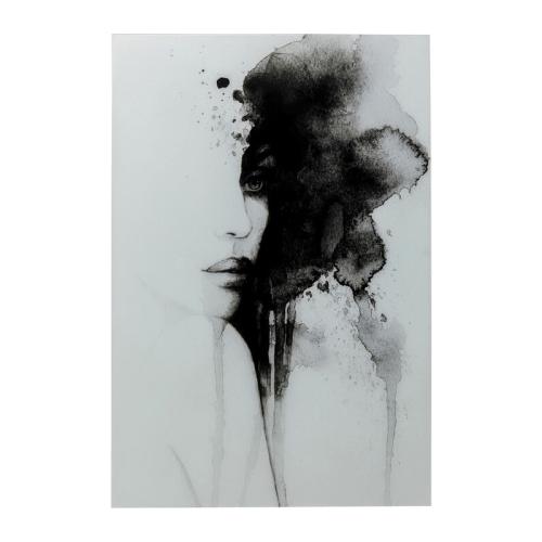 Glastavla Svart Dimma