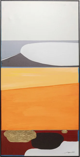 Tavla Abstrakta Former - Orange, 143x73cm