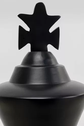 Skulptur Schack Kung - Svart 68cm