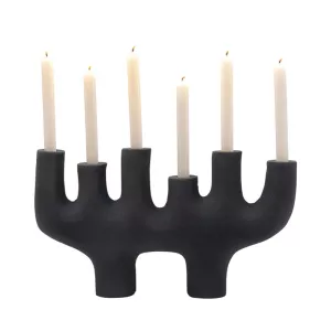 Ljusstake Wobbly - Mattsvart, 47cm