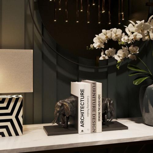 Bokstöd Elefant Familj, 2-pack