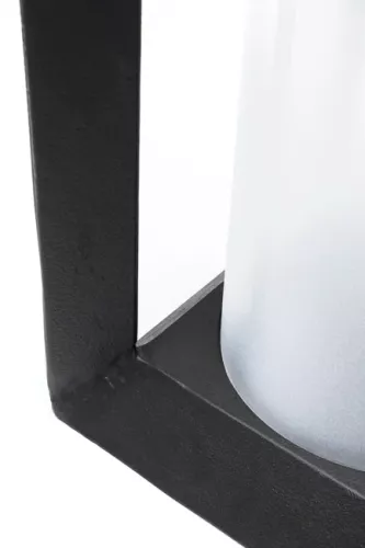 Ljusslykta Box - Svart, 46cm