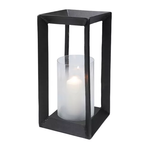 Ljusslykta Box - Svart, 46cm