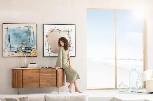 Tavla Abstrakt - Blå 100x100cm