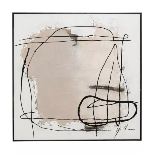 Tavla Abstrakt - Beige 100x100cm