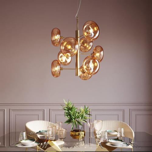 Taklampa Pendel Headlights - Mässing/Glas