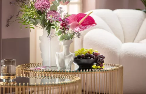 Vas Leaf - Vit, 29cm