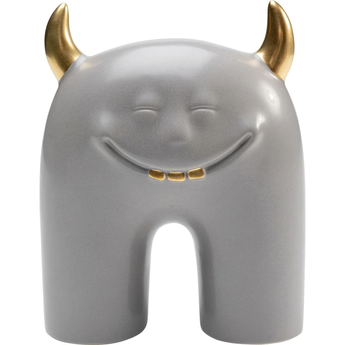 Dekor Funny Teeth grå 15 cm