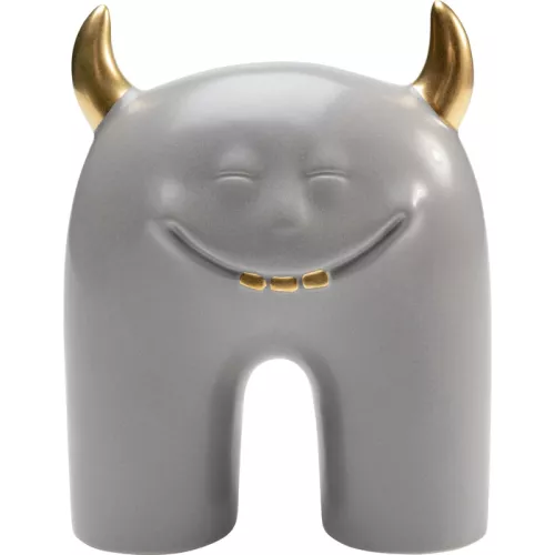 Dekor Funny Teeth grå 15 cm