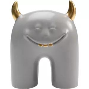 Dekor Funny Teeth grå 15 cm