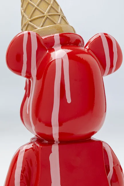 Dekor Glass Björn - Röd 40cm | Dekor - Skulpturer | Wohnzimmer.se